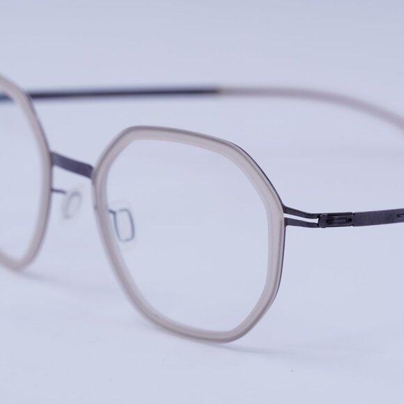 Ic! Berline RAJA D0094H 301 Eyeglasses Aubergine Ice Tea Matte 48mm Round Frame - Picture 3 of 11